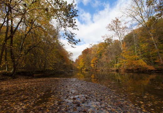 Fall colors on Clearfork Mohican River